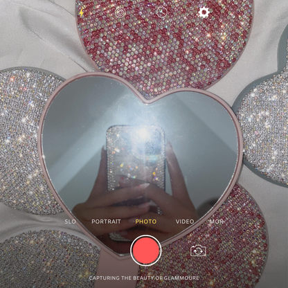 Glam Makeup Mirror | Crystal Heart