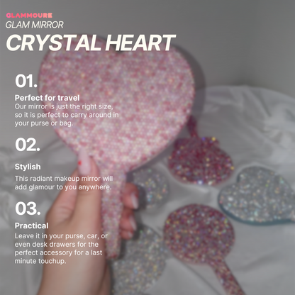 Glam Makeup Mirror | Crystal Heart